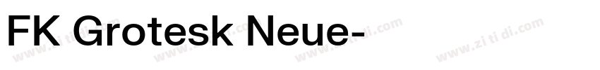 FK Grotesk Neue字体转换